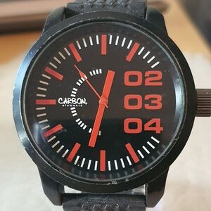 Black and Red Men's Watch